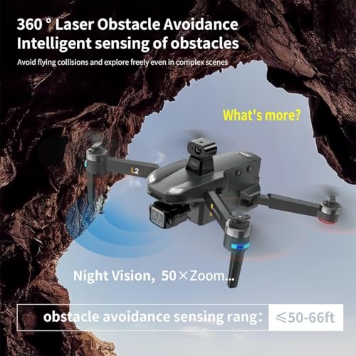 Upgraded Drones with Camera for Adults 4k Long Distance Long Battery, Professional Tablet Touch Screen Remote Drone, 360&deg; Obstacle Avoidance