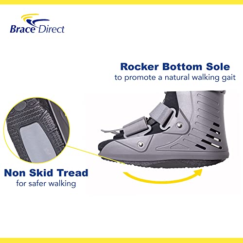 Ultra Light Short Full Shell Walking Boot- Air Cast for Foot & Ankle Injury, Sprained Ankle, Fracture, Broken Foot, Achilles Tendon Injury