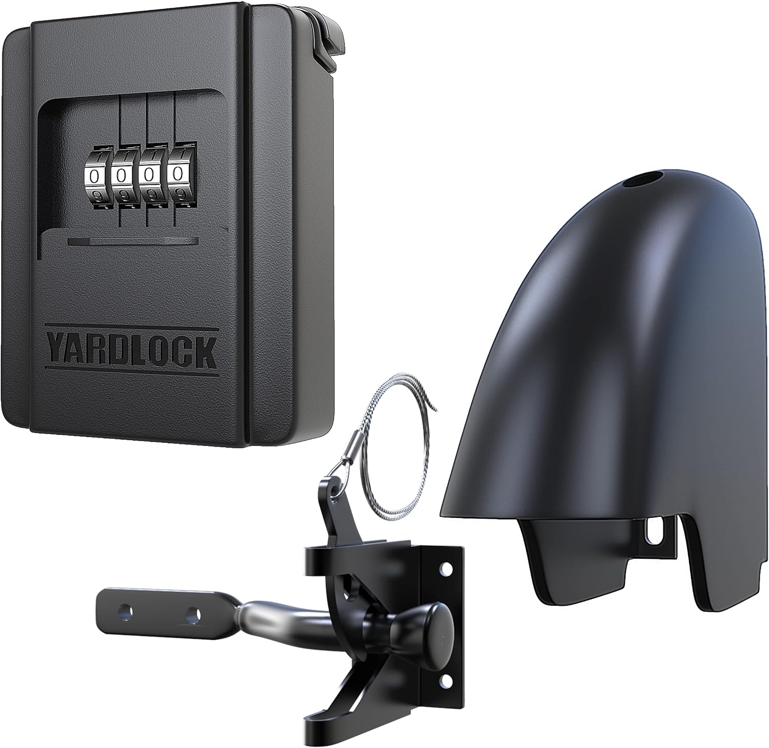 Keyless Gate Lock - Secure Fence Lock & Latch - Strong Durable System (XLS - Heavy Duty) Pack of 2