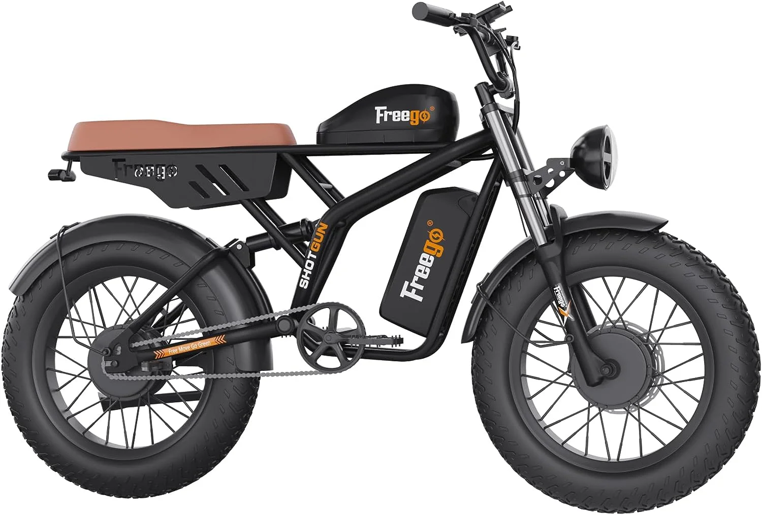 Freego Electric Bike for Adults, Dual Motor & Dual Battery, 2000W/48V/40Ah/55Ah, 20"x4.0" Fat Tires Off Road Electric Bicycle with Removable Battery