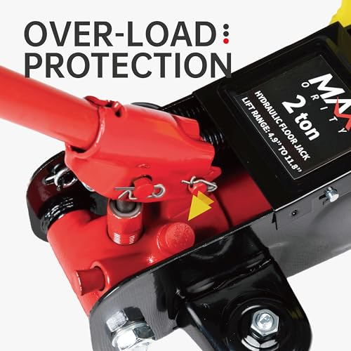 3-Ton (6600lbs) Low-Profile Dual Pistons Heavy-Duty Steel Racing Floor Jack with Quick Lift Hydraulic Pump