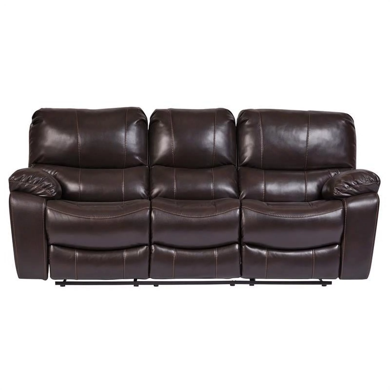 Corvallis Leather-Look Reclining Sofa
