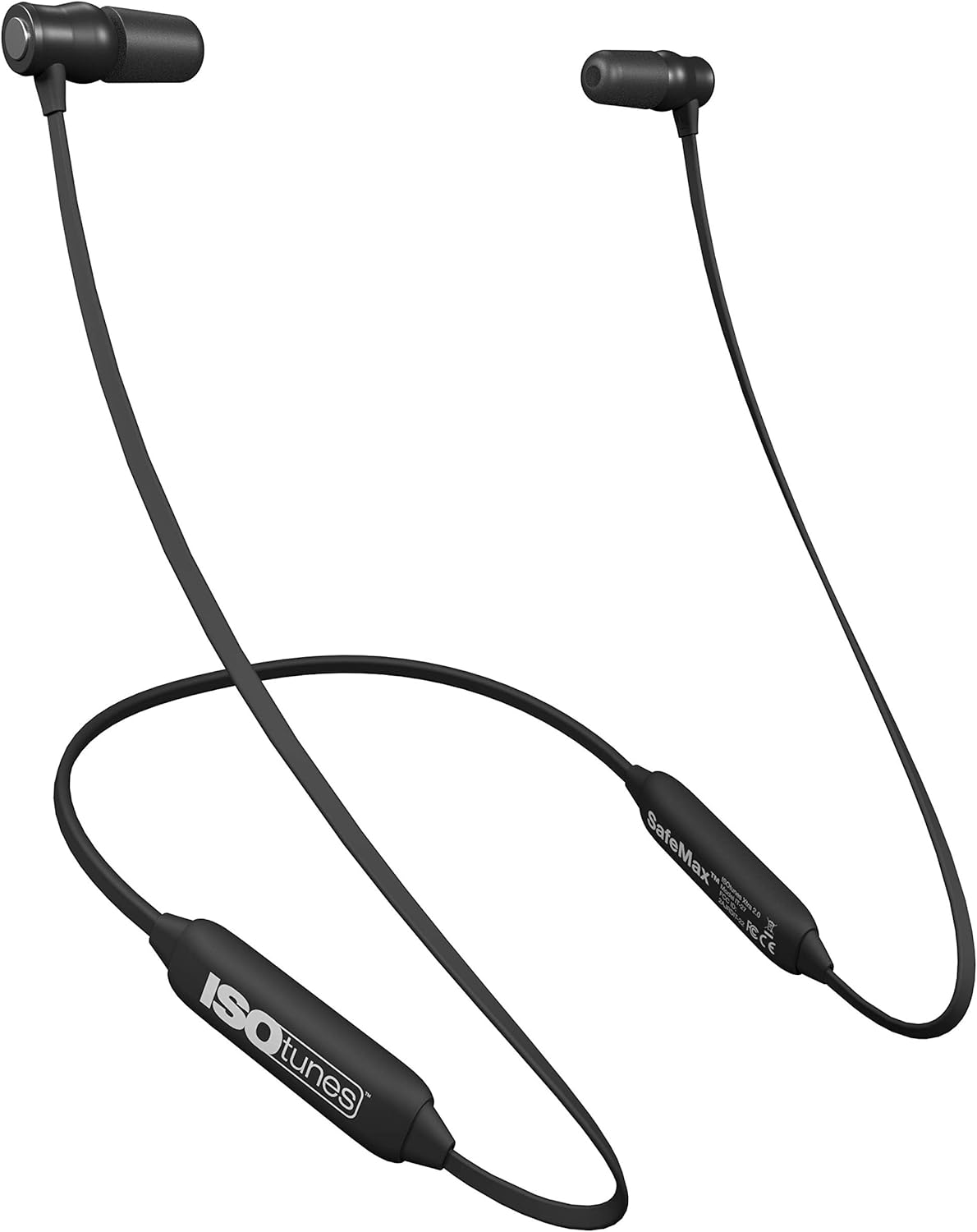ISOtunes XTRA 2.0 Earplug Earbuds: OSHA Compliant Bluetooth Hearing Protection, 27 dB NRR Sound Isolation, 85 dB Volume Limit