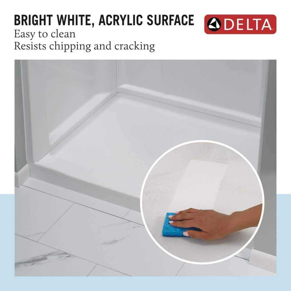 Delta Classic 500 Shower Base Center Drain Gloss White - Shop Hardware Tools Online Store