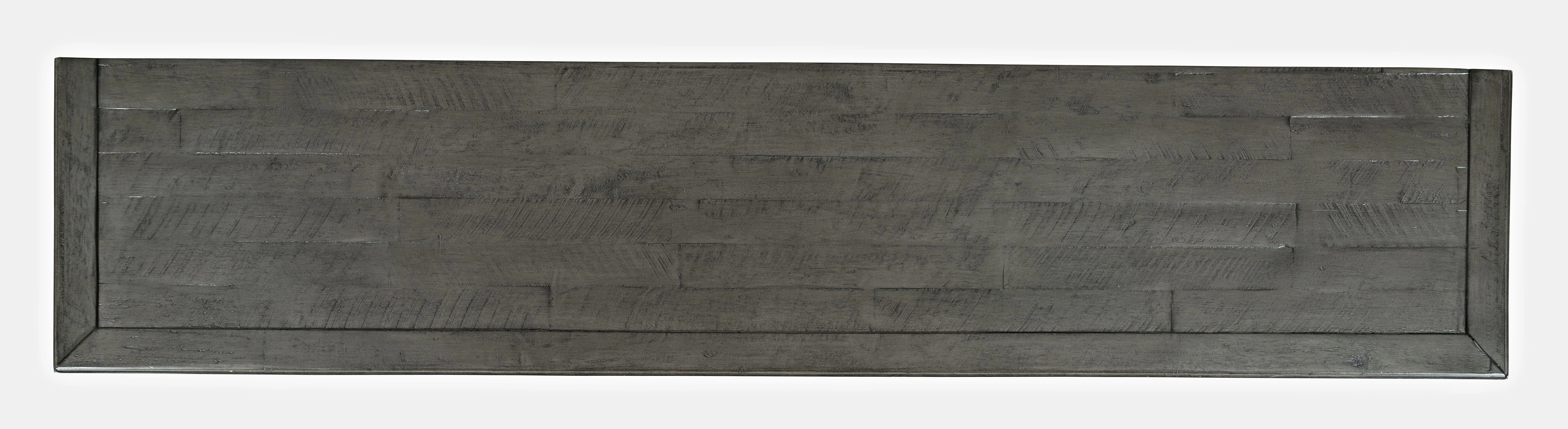 Jofran Rustic Shores 70" Coastal Distressed Acacia Six-Door Accent Cabinet