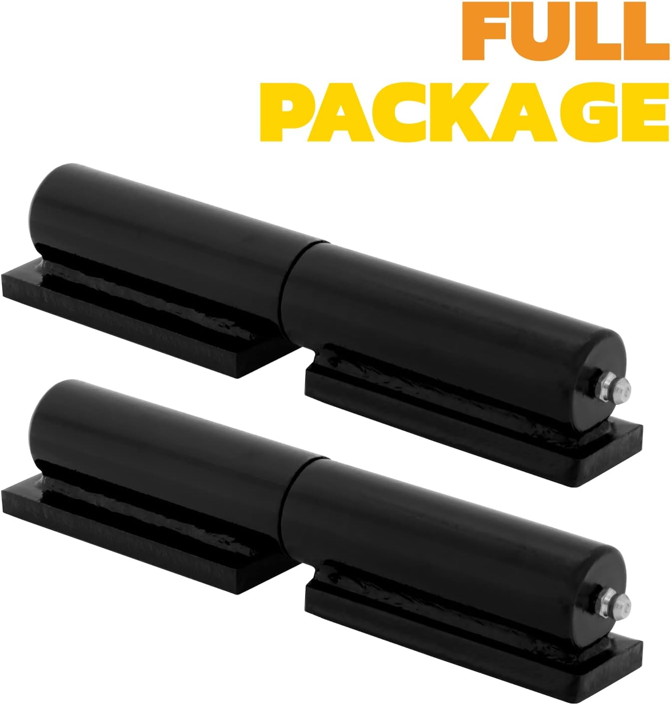 Heavy Duty Gate Hinge Pair 7 Inch Barrel Style Good Load Capacity - Weld On Install (7 Inch) Pack of 2