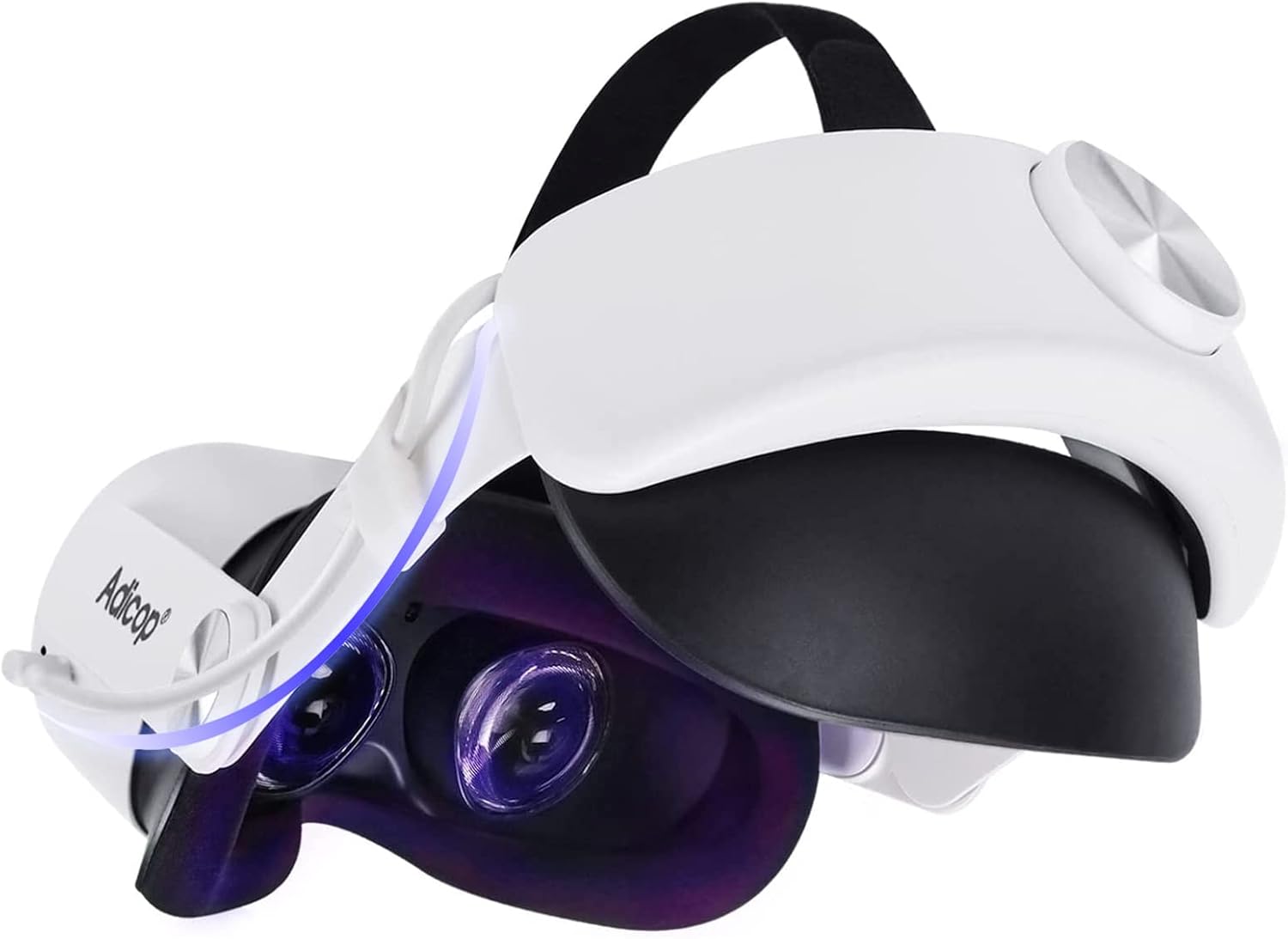Oculus Quest 2 Head Strap with Battery 5300mAh A2 Pro Meta/Quest 2 Elite Strap Battery Pack Accessories Oculus Power Bank Extend 3hrs Playtime (A2