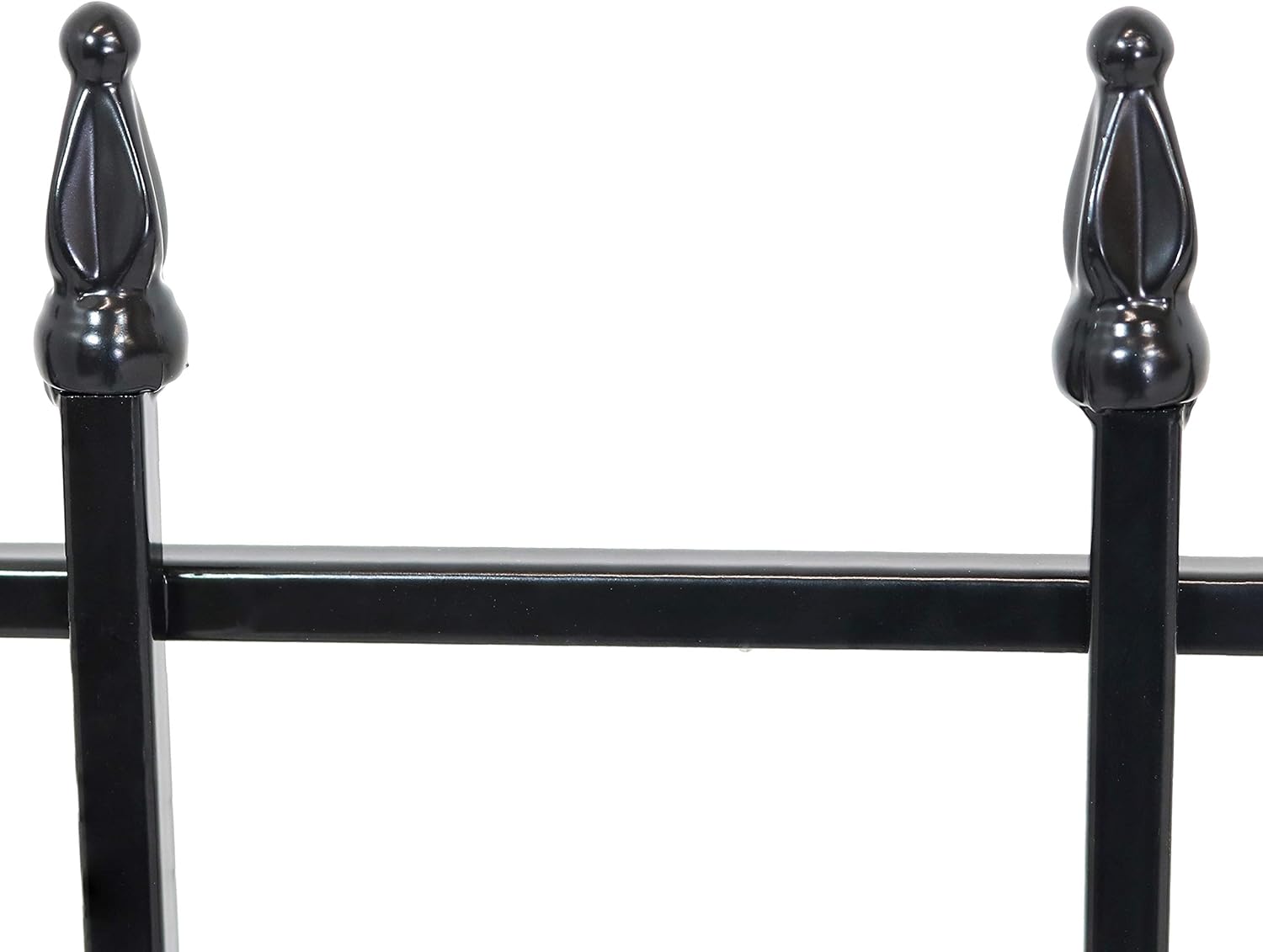 Sunnydaze 5-Piece Cambridge Decorative Metal Garden Fence Panel Set - Steel Border Garden and Landscape Fencing - 24-Inch Wide x 28-Inch Tall Each