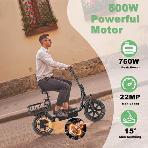NAVIC Electric Scooter Adults,Max 19/22/27/49 Miles Ranges,Top Speed 19/22 mph,350/750W Peak Motor