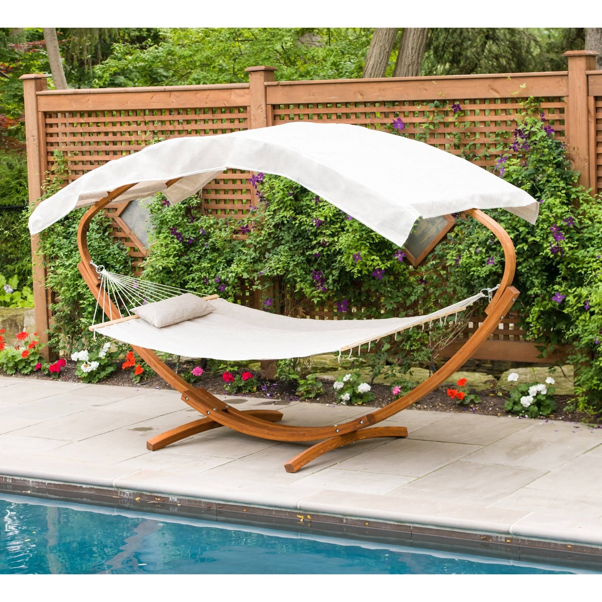 Leisure Season Hammock Stand with Hammock u0026 Canopy