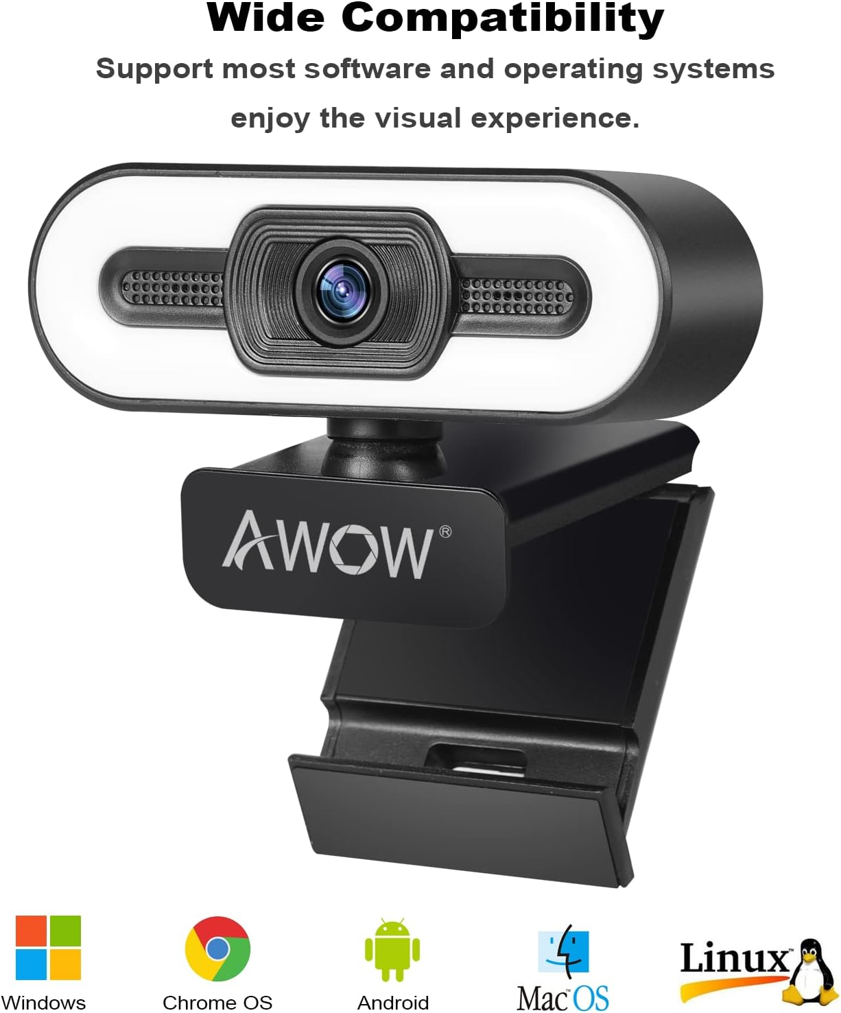 AI Humanoid Auto Tracking Webcam 1080P