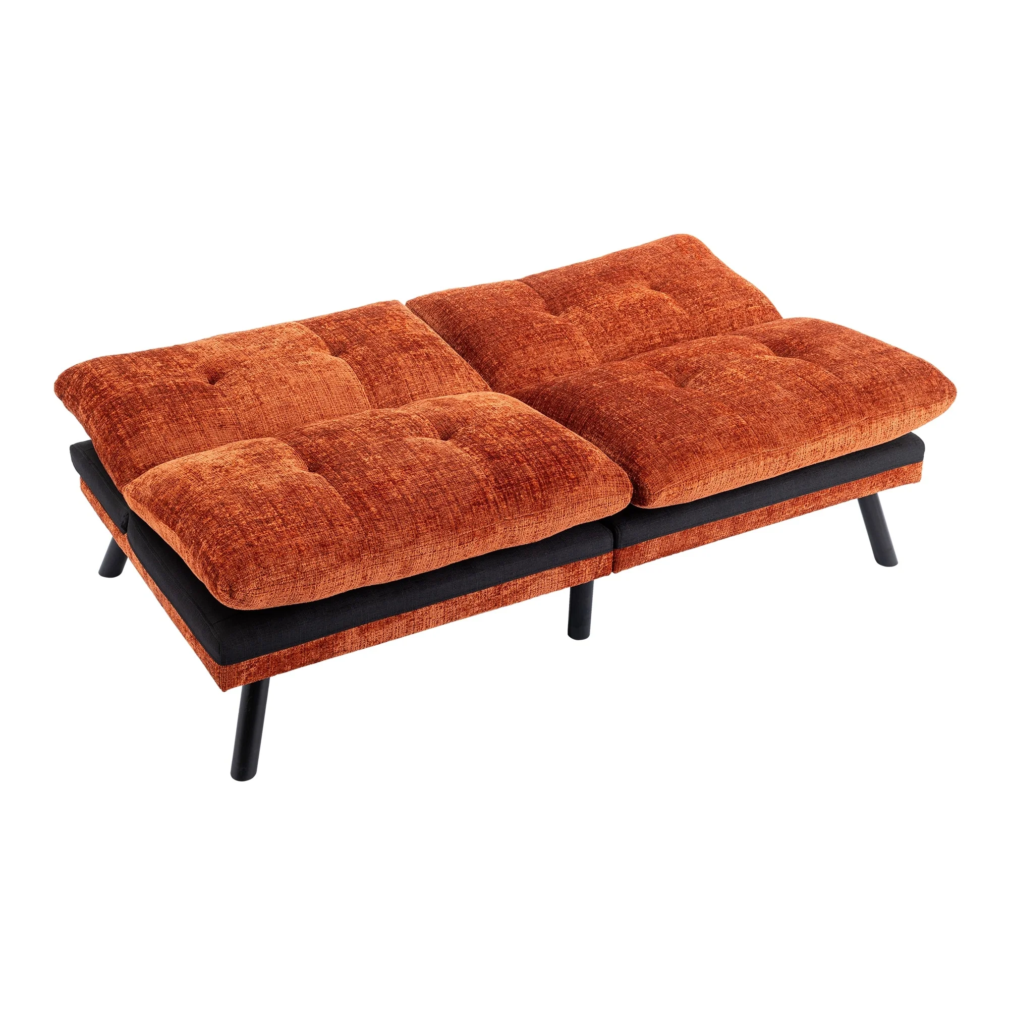 Convertible Sofa Bed Loveseat Futon bed Orange