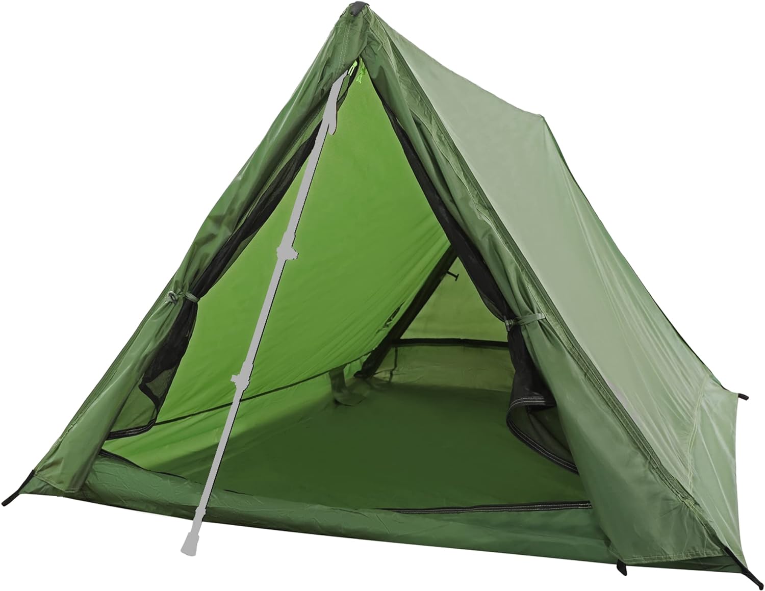 1 Person and 2 Person Trekking Pole Tent for Backpacking, Ultralight Backpacking Tent, Waterproof Hiking Tent for Camping