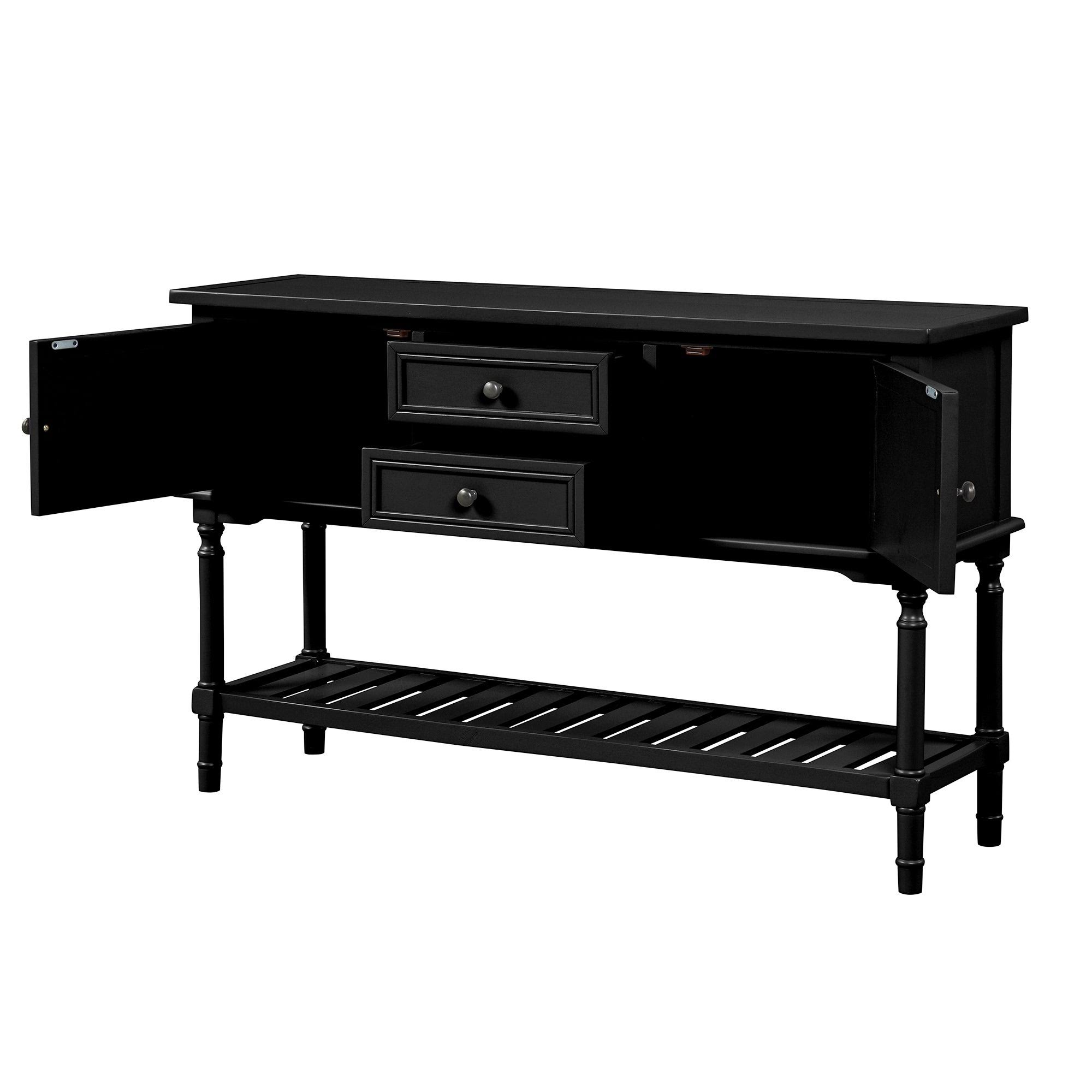 Black 47'' Living Room Modern Sofa Table Console Table