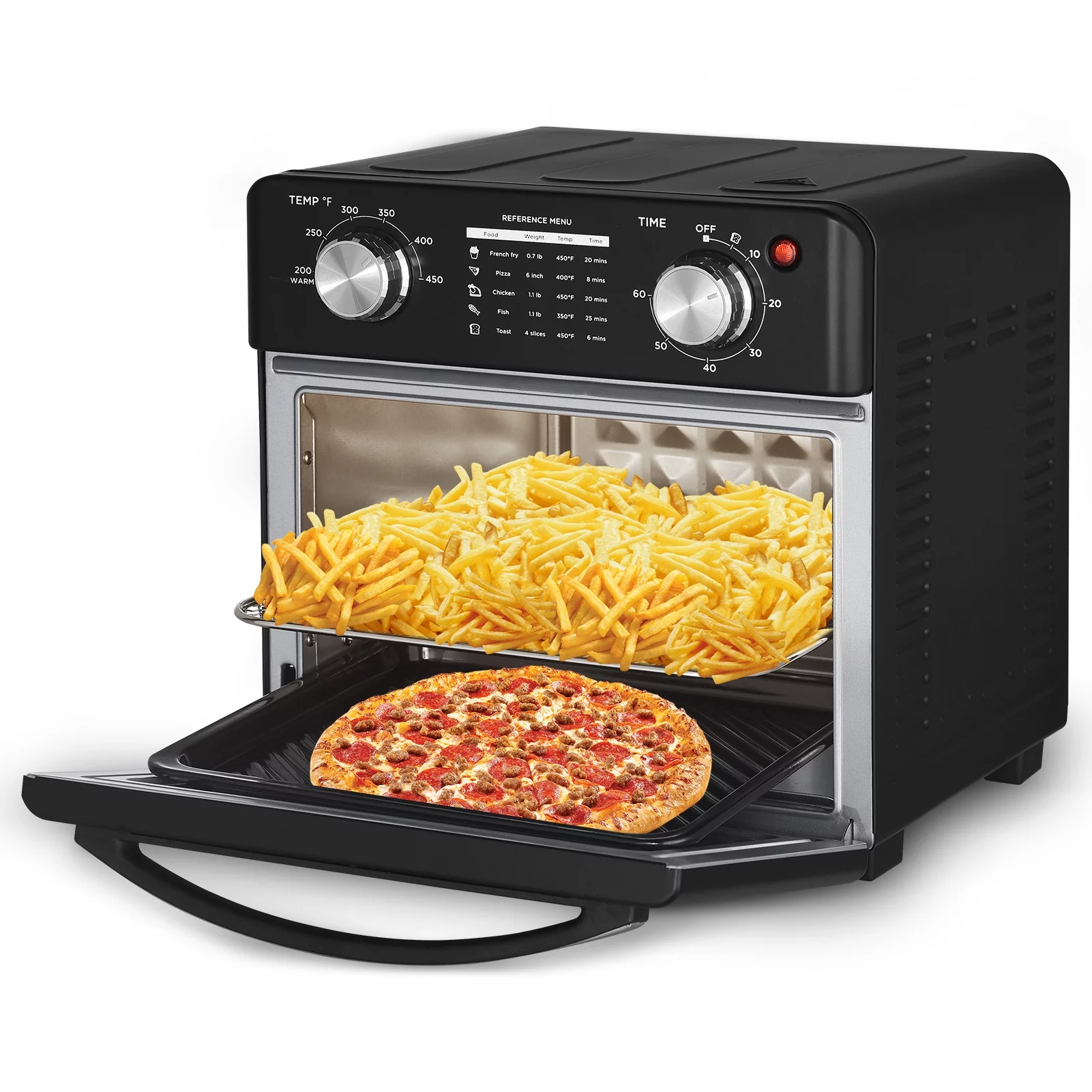 Air Fryer Toaster Oven, 10 Qt Family Size,  Healthy Cooking & User Friendly, with Roast Tray