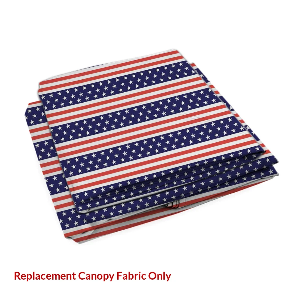 Garden Winds Signature Series 10 x 10 Two-Tiered Replacement Gazebo Canopy Top Cover- Americana