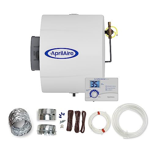AprilAire 400 Whole-House Humidifier, Automatic Water Saver Furnace Humidifier, Large Capacity Whole-House Humidifier for Homes up to 5,000 Sq. Ft.