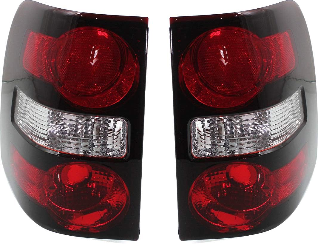 Garage-Pro Tail Light Lens and Housing Compatible with 2006-2010 Ford Explorer Set of 2, Driver and Passenger Side