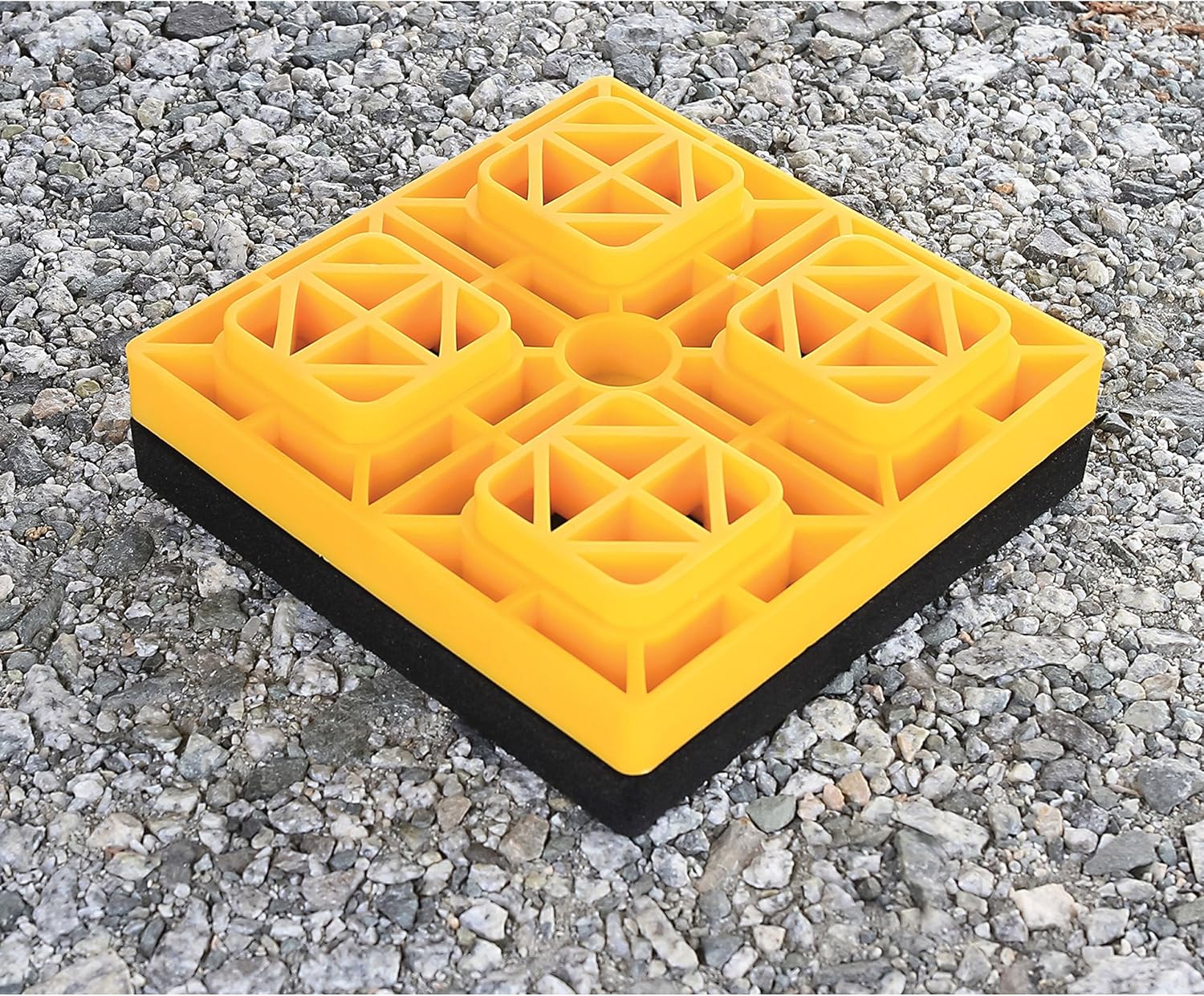 Camco RV Universal Flex Pads for Leveling Blocks,2x2” | Prevents Jacks & Stabilizers Pack of 2