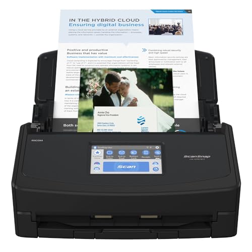 ScanSnap iX1600 Wireless or USB High-Speed Cloud Enabled Document