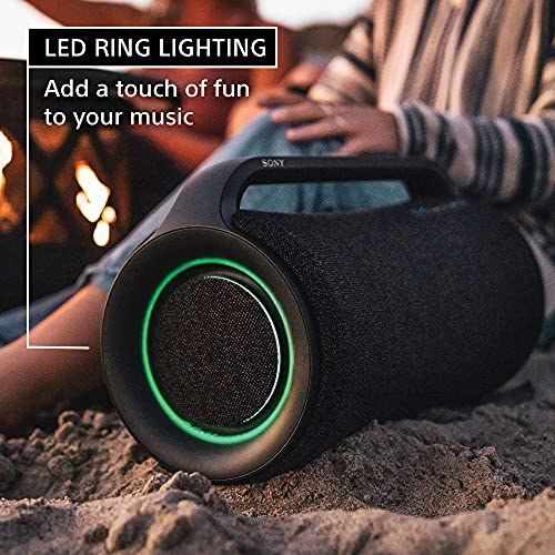 Sony SRS-XG300 X-Series Wireless Portable-Bluetooth Party-Speaker IP67 Waterproof and Dustproof with 25 Hour-Battery and Retractable Handle