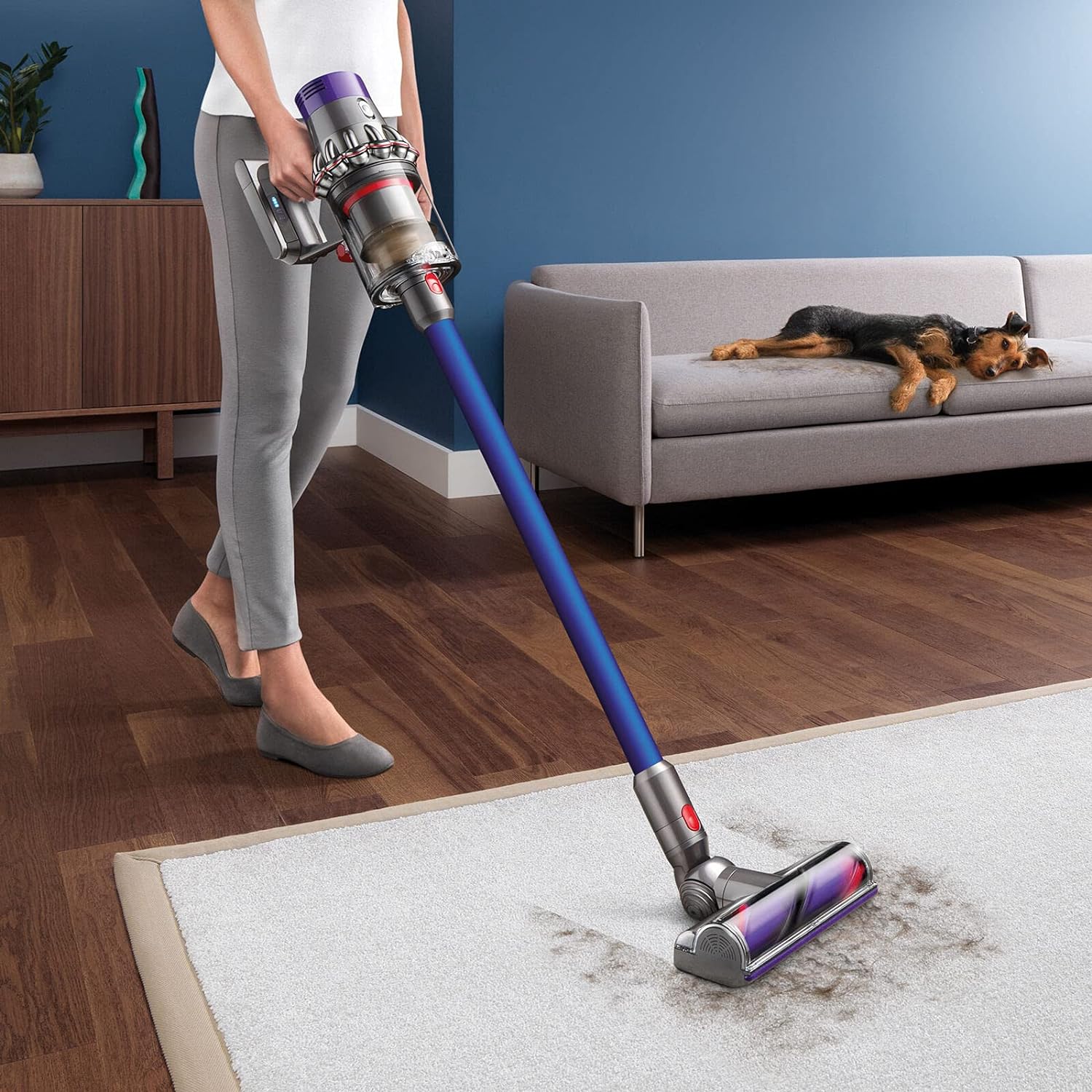 Dyson Cyclone v10 Vacuum, Blue - Smart Home Appliances