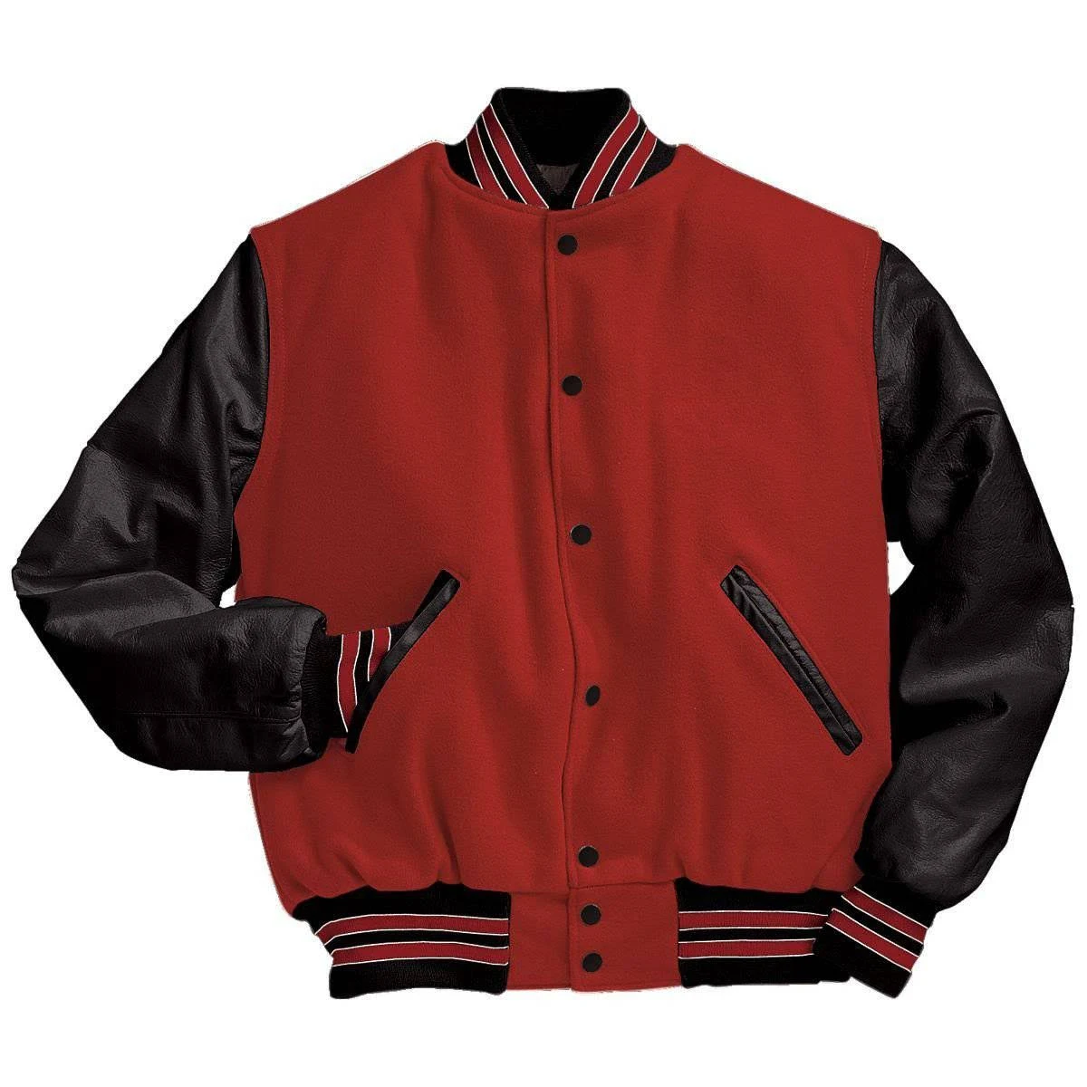Holloway 224183 - Varsity Jacket - Scarlet/Black/Scarlet - 2XL