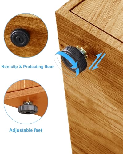 Hey-brother Cat Tree with XL Litter Box Enclosure, All-in-one Cat Tower for Indoor Cats with Large Hammock, Bed, Food Station, Scratching Posts