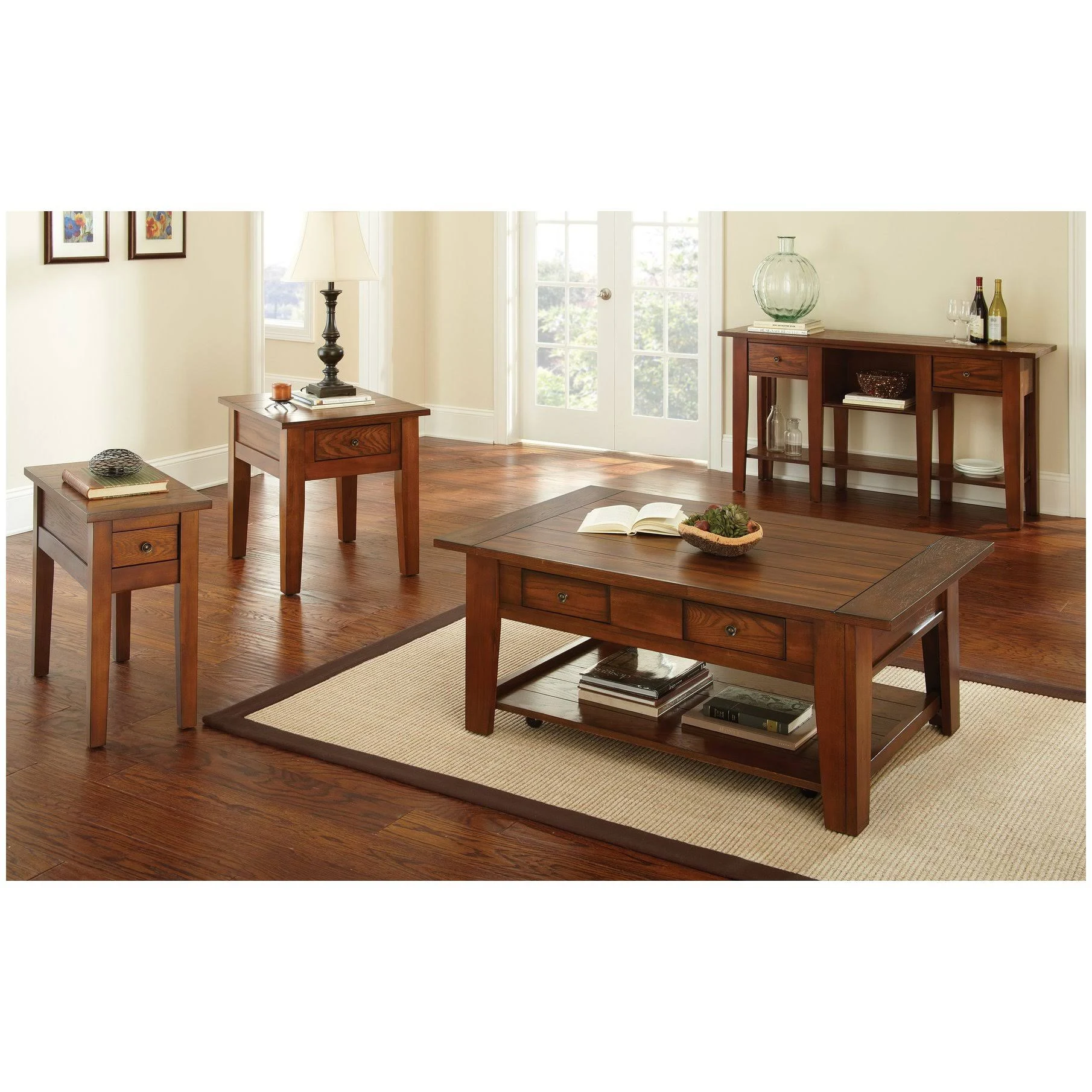 Steve Silver DeSoto Oak Chairside End Table