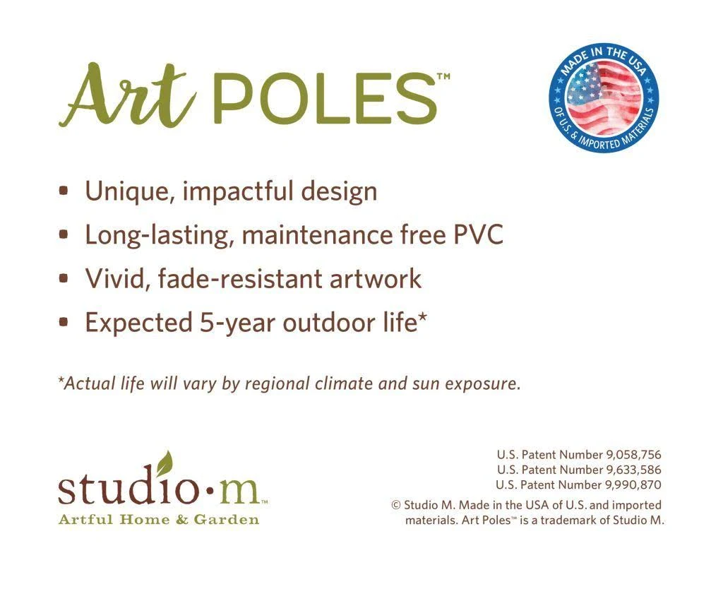 Studio M Faith, Hope u0026 Love Art Pole 4&