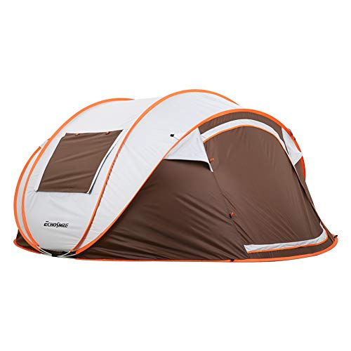 EchoSmile Camping Instant Pop Up Tent, 2/4/6/8/10 Person, Water Resistant Dome, Easy Setup for Camping Hiking and Outdoor, Portable with Carry Bag