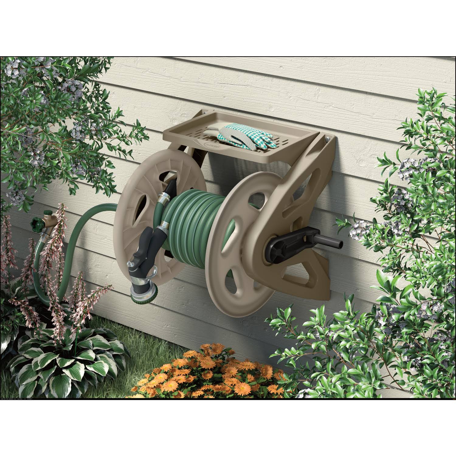 Suncast Hose Handler Wall Mount Hose Reel