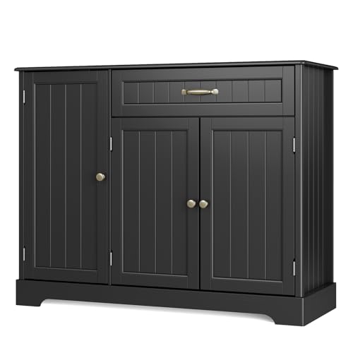 Gizoon Kitchen Sideboard Buffet Cabinet with Storage Small Coffee Bar Cabinet with Drawer