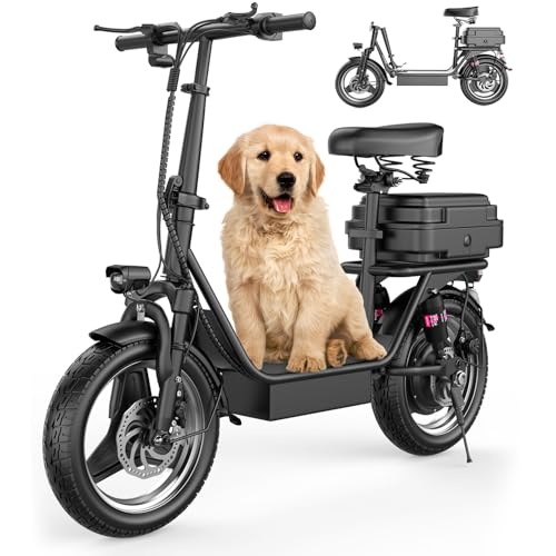 AZHAR Electric Scooter Adults, Electric Scooter with Seat, 500W Motor, Up to 25 MPH and 20/30 Miles Long Range, 36V 13A/48V 15A Battery