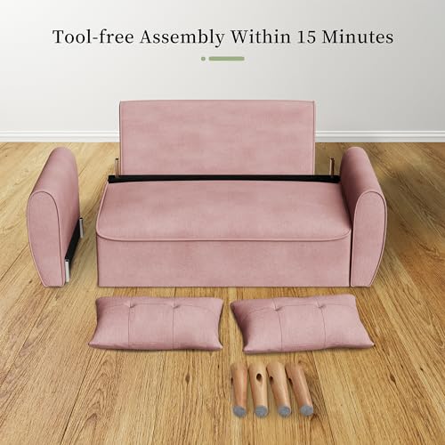 Vongrasig 47" Small Modern Loveseat Sofa