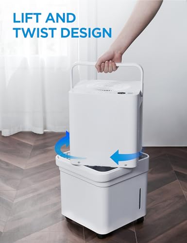 Midea Cube Dehumidifier for Basement, Crawlspace, Drain Hose Included, Smart Control - Radiant Selections