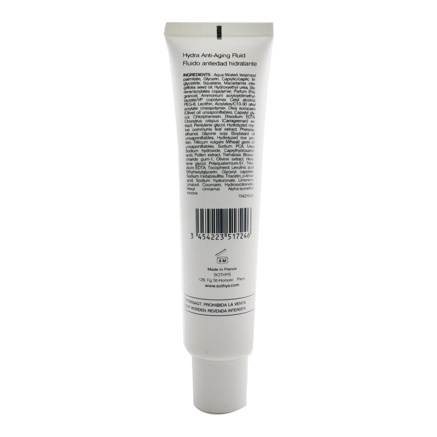 Sothys Homme Age-Defying Hydrating Fluid (Salon Size)  75ml/2.53oz