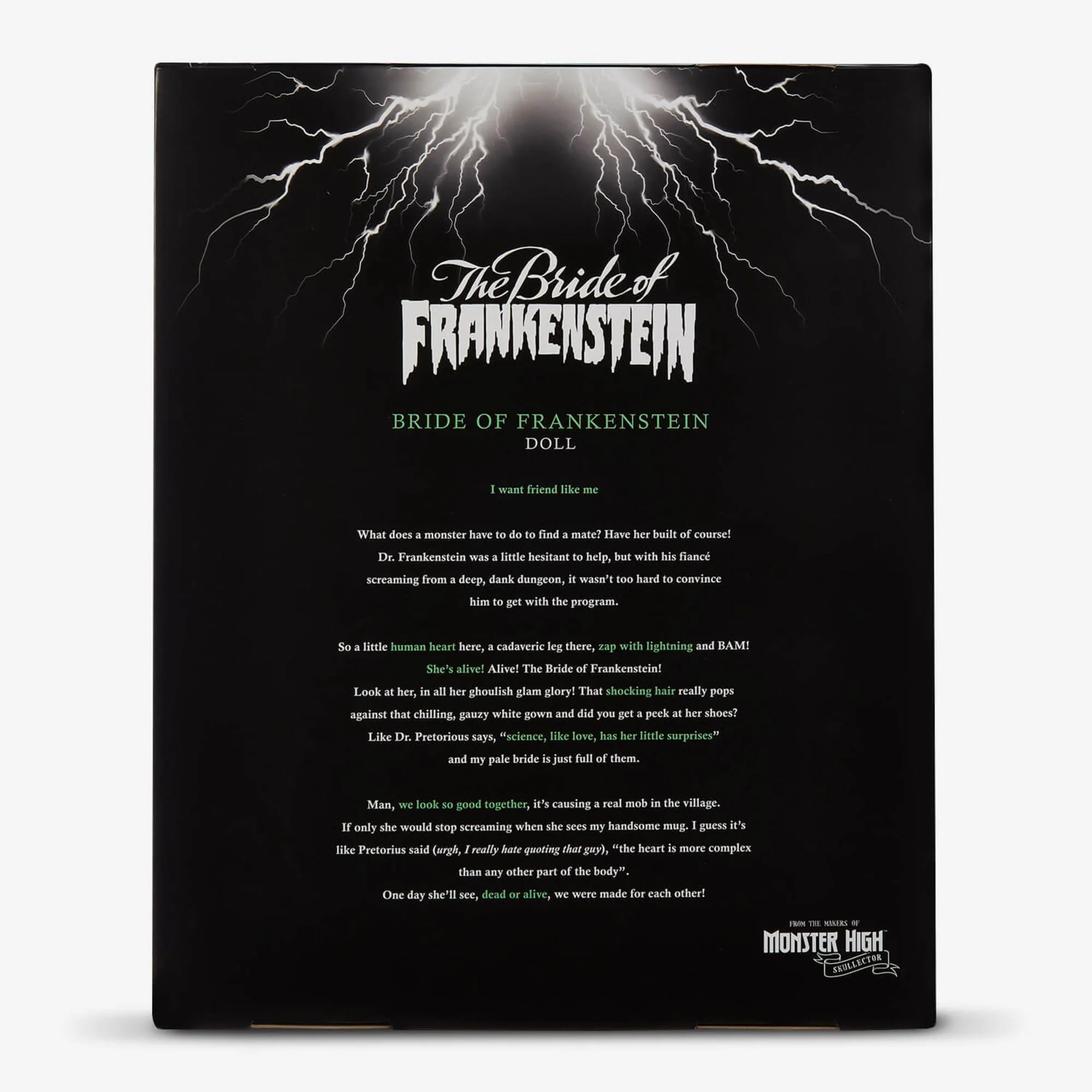 Frankenstein & Bride of Frankenstein Monster High Skullector Doll Set