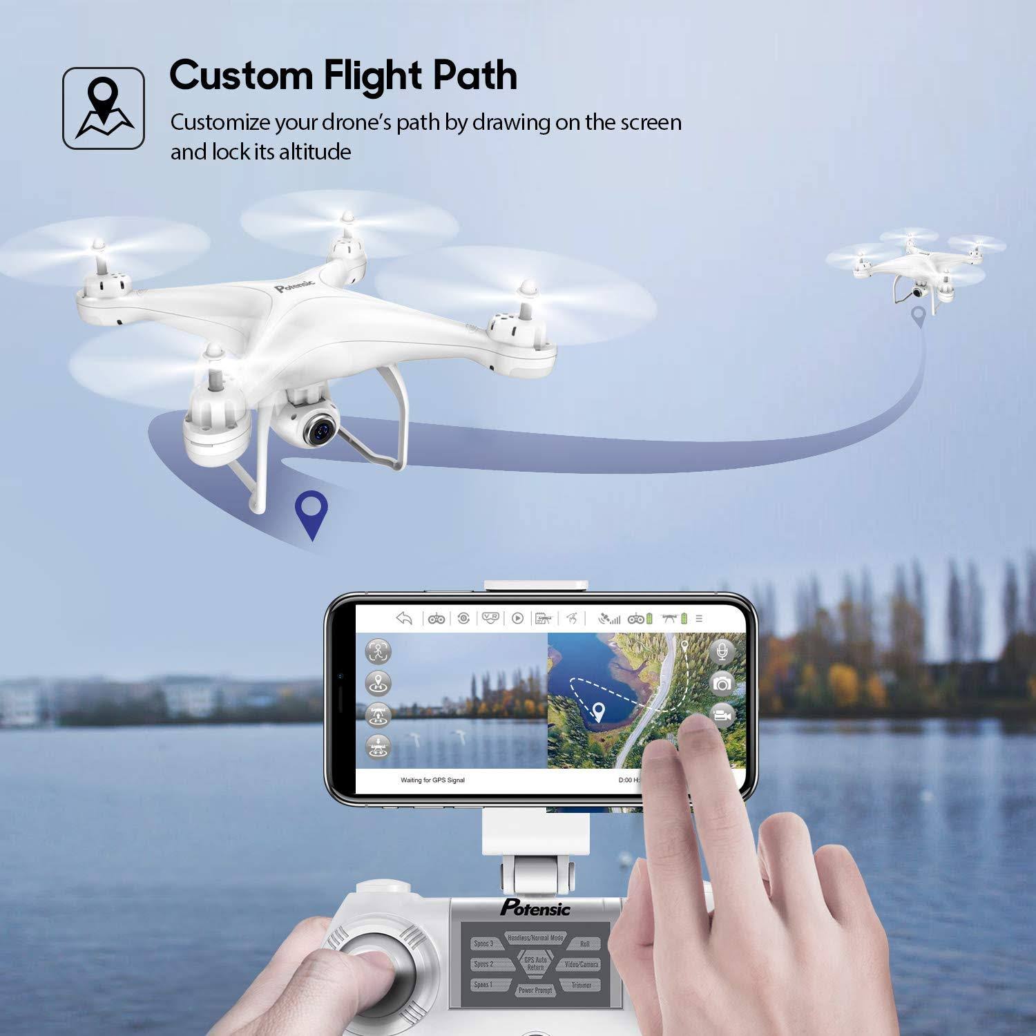 Potensic T25 GPS Drone, FPV RC Drone with Camera 1080p HD WiFi Live Video