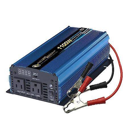 Powerbright PW1100-12 1100 Watt 12V DC to 110V AC Power Inverter, PW1100-12 - Megean