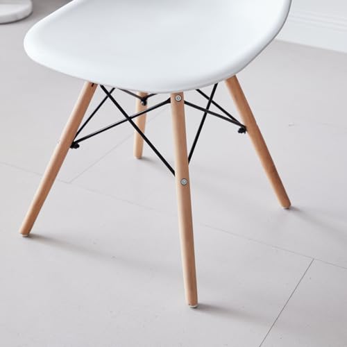 5-Piece Round Dining Table Set for 4 Small Kitchen Table Chairs Set of 4 31.5'' Dining Room Table Set Dinner Table for 4 Mid-Century Modern Dinning