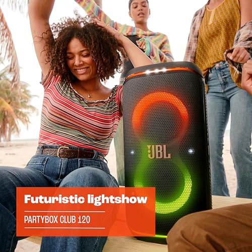 JBL PartyBox Club 120 - Portable Speaker with Foldable Handle, Powerful Pro Sound, (Black) (Renewed)