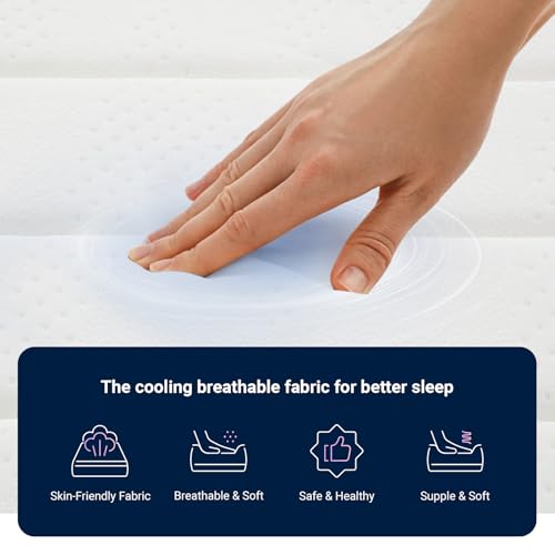 Avenco King Mattress, 12 Inch Medium Firm King Size Mattress in a Box, Hybrid Mattresses with Smarts™ Coil Pocket Springs for Motion Isolation