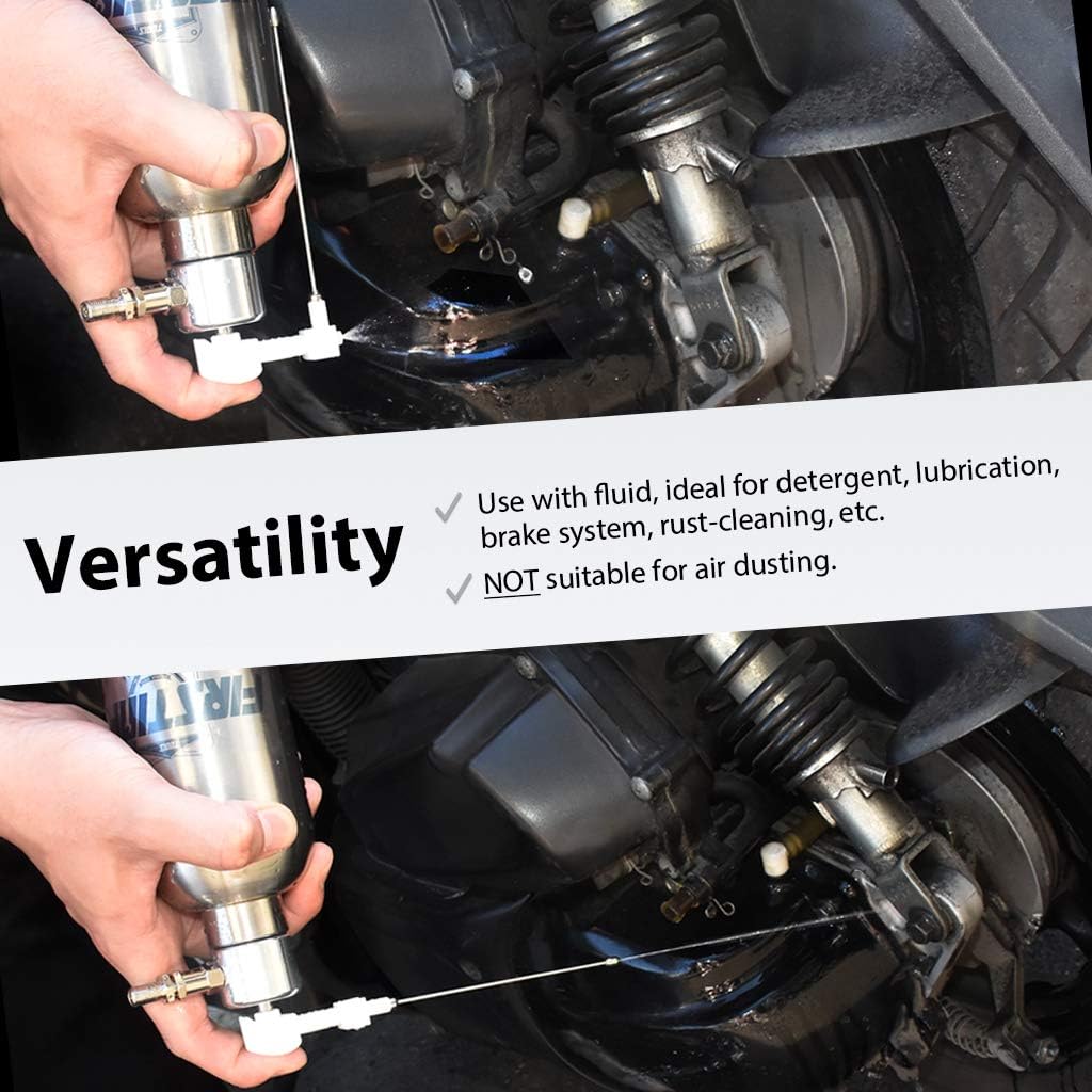 FIRSTINFO Aerosol Refillable Fluid Oil Pressure Storage Sprayer Can Stainless Steel Pneumatic Manual Compressed