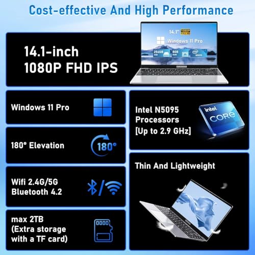 16 Inch Gaming Laptop, Laptop Computer 2025 Windows 11 Pro, 16GB RAM 512GB SSD, Intel 12th Gen N95 Processor(up to 3.4GHz), Backlit Keyboard