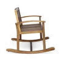 GDF Studio Fessenden Indoor/Outdoor Rustic Acacia Wood Rocking Bench, Natural
