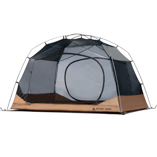OneTigris JOVIAN 4 Person Camping Tent 3 Season Family Shelter Easy Setup Outdoor Backpacking with 2000mm Outer Rainfly