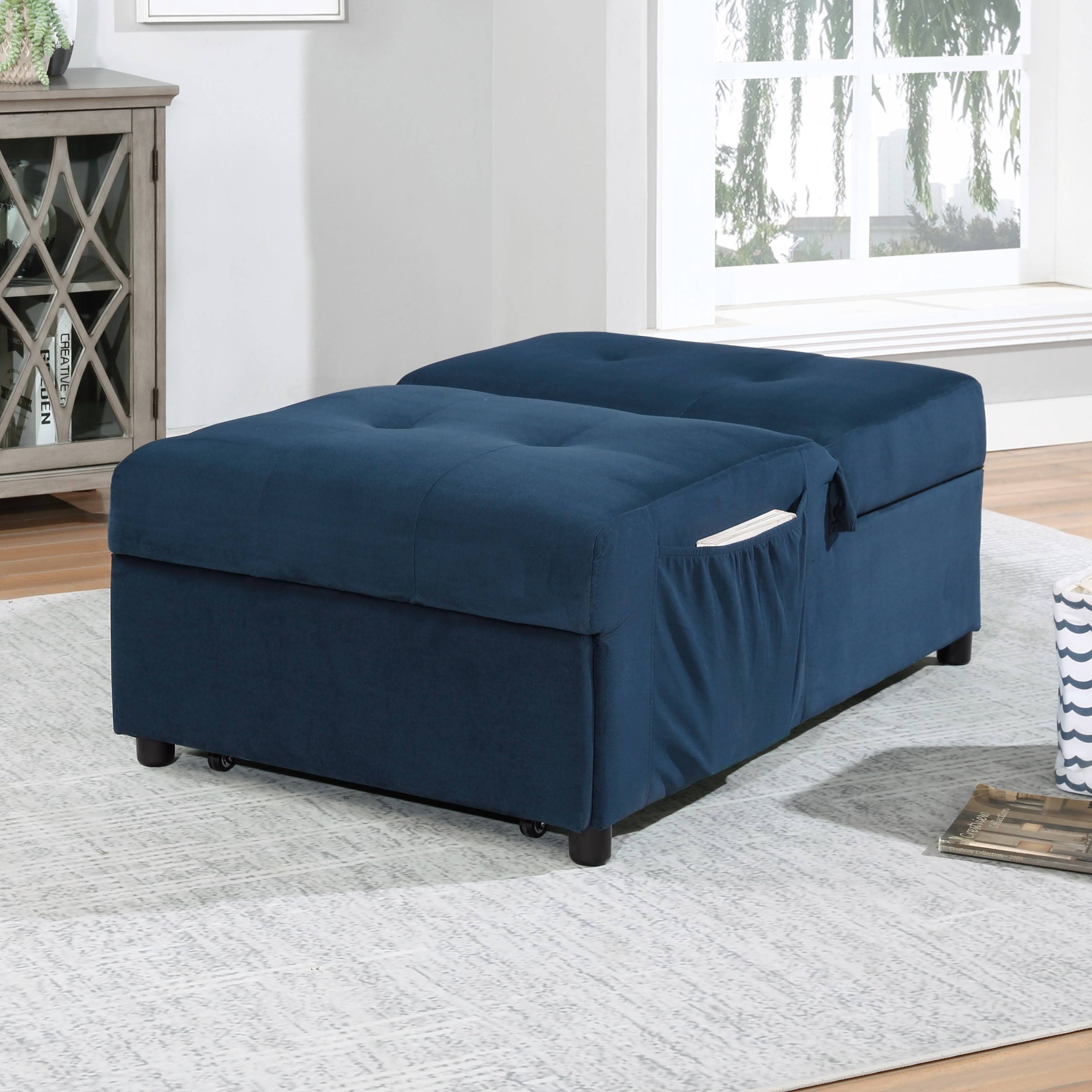 Furniture of America Alice Contemporary Upholstered Futon Chair - Grey