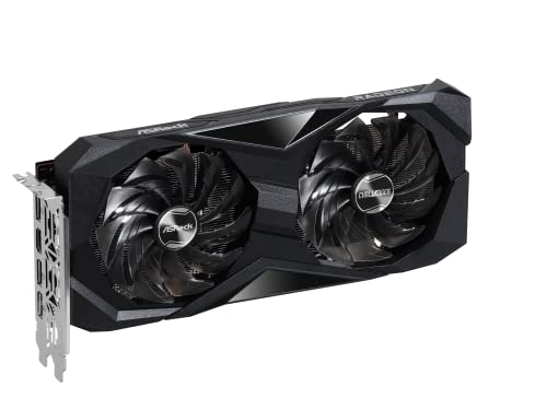 ASRock AMD Radeon RX 7700 XT Challenger 12GB GDDR6 192-bit 0dB Silent Cooling 7680 x 4320 DisplayPort HDMI LED Indicator 18Gbps Dual Fan Graphics Card