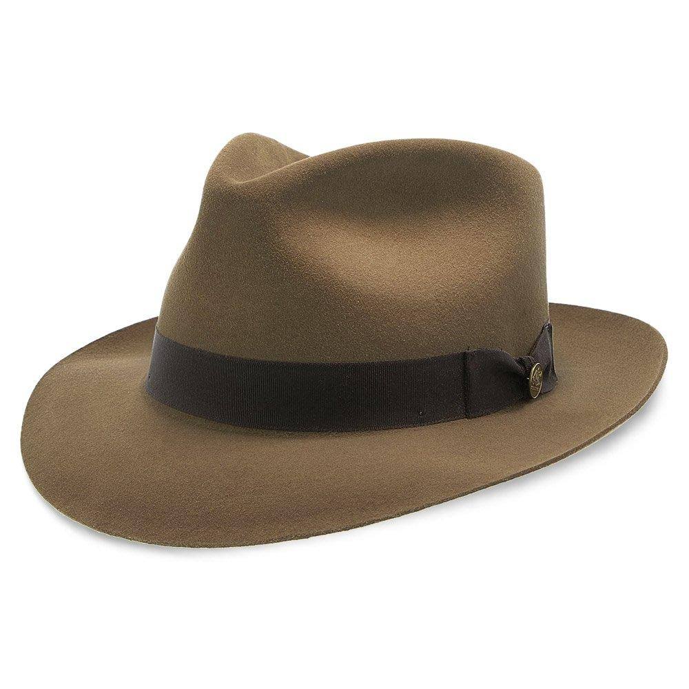 Stetson Chatham Fur Felt Fedora Hat: Size: 7 1/4 Caribou
